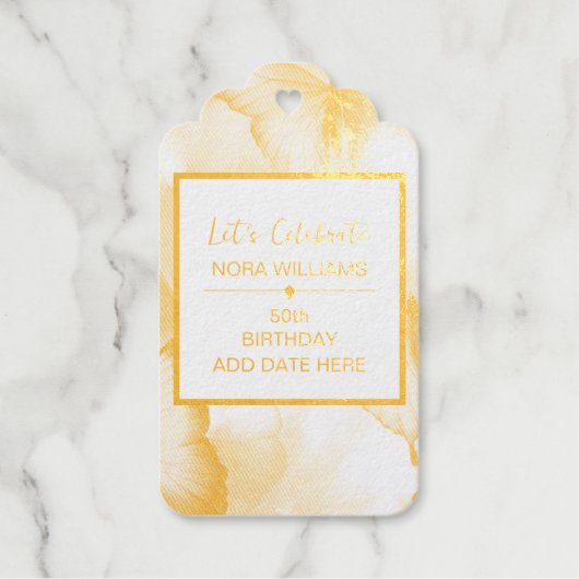 Butterfly Birthday Geschenkanhänger (Vorderseite)