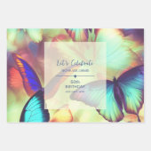 Butterfly Birthday Geschenkpapier Set (Vorderseite)