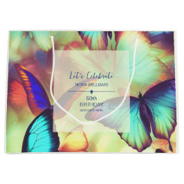 Butterfly Birthday Große Geschenktüte