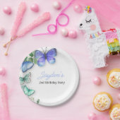 Butterfly Birthday invite, Butterfly Birthday, Pappteller (Party)