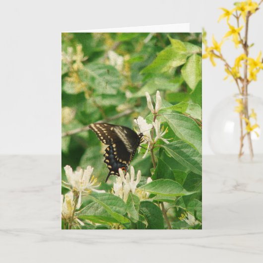 Butterfly Birthday Karte (Gelbe Blume)