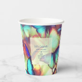 Butterfly Birthday Pappbecher (Rückseite)