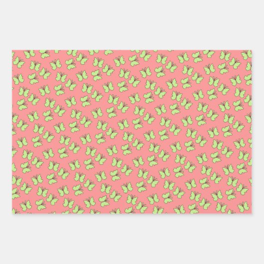 Butterfly Birthday Party Geschenkpapier Set (Vorderseite 3)