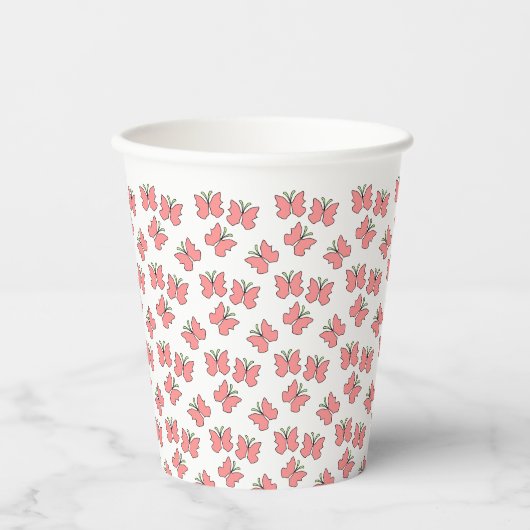 Butterfly Birthday Party Pappbecher (Vorderseite)