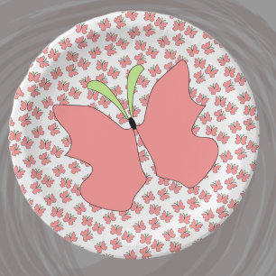 Butterfly Birthday Party Pappteller