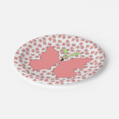 Butterfly Birthday Party Pappteller (Schrägansicht)