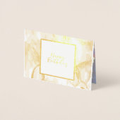 Butterfly Birthday Personalisiert Foil Card Folienkarte (Vorderseite)