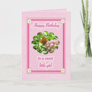 Butterfly Birthday Special Little Girl Card Karte
