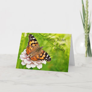 Butterfly Birthday wünschcard Karte