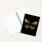 Butterfly Black Gold Notizblock (Innenseite)