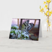 Butterfly-Blank-Karte Karte (Gelbe Blume)
