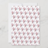 Butterfly-Blätter, elegante Babydusche Einladung (Rückseite)