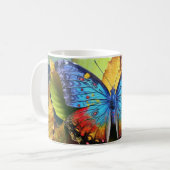 Butterfly-Blätter Tranquil Friedlich Kaffeetasse (Vorderseite Links)
