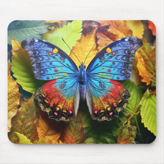 Butterfly-Blätter Tranquil Friedlich Mousepad (Vorne)