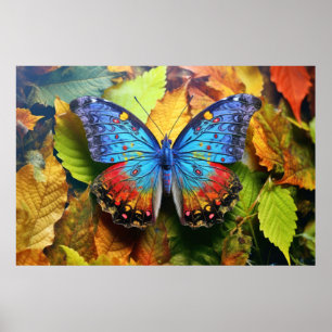 Butterfly-Blätter Tranquil Friedlich Poster