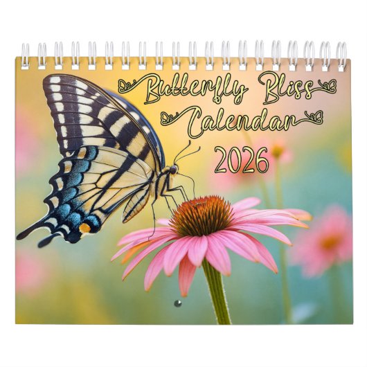 Butterfly Bliss Calendar 2026 Kalender (Titelbild)