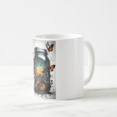 Butterfly Bliss Keramik Tasse" Kaffeetasse (VorderseiteRechts)