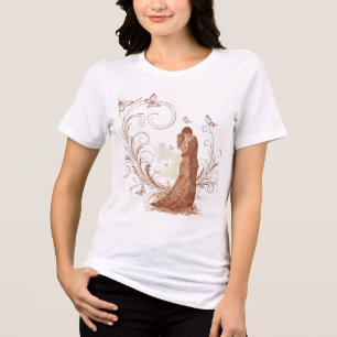 Butterfly Bliss Romantisches T-Shirt Tri-Blend Shirt