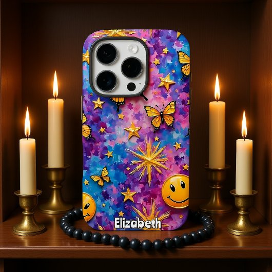 Butterfly Bliss: Smiley-Sternexplosion Case-Mate iPhone Hülle