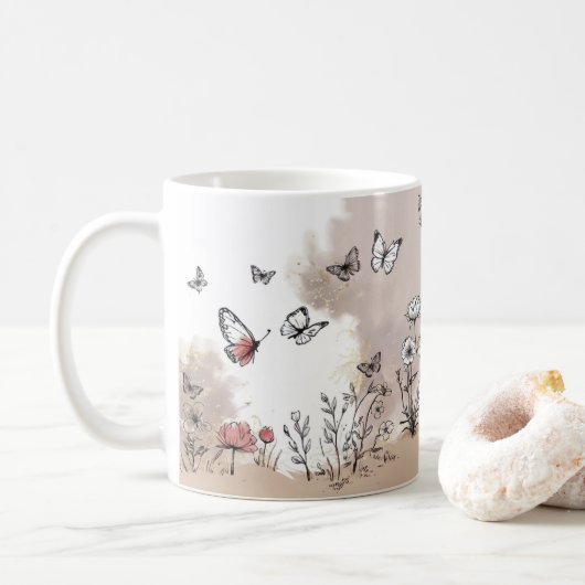 Butterfly Bliss Tasse (Mit Donut)