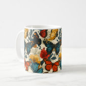 Butterfly Bliss: Vintag Kaffeetasse (Vorderseite Links)