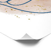 Butterfly Bloom - Abstrakte Blumengesichtskunst" Poster (Ecke)