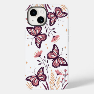 🌸 Butterfly Bloom Ästhetik - Dreamy Holographic Case-Mate iPhone 14 Hülle