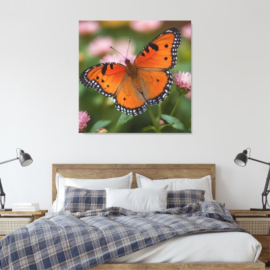 Butterfly Bloom Leinwanddruck (Insitu (Schlafzimmer))