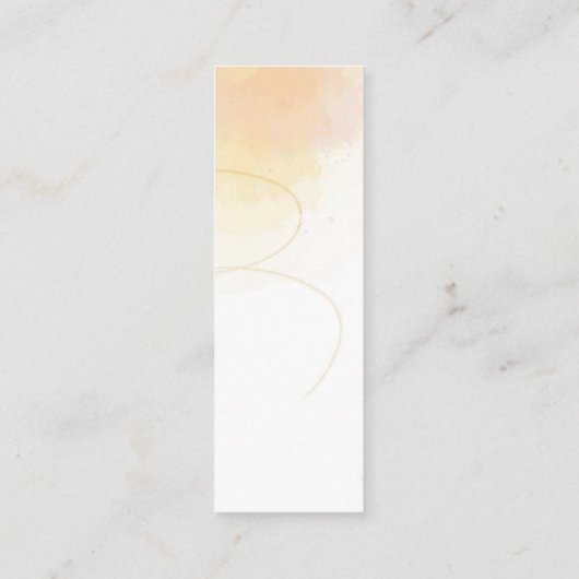 Butterfly Bloom Spring Mini Lesezeichen Calling Ca Telefonnummerkarte (Rückseite)