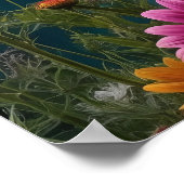 Butterfly Blossom Haven - Lebhafte Harmonie der Bl Poster (Ecke)