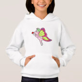 Butterfly Blossom Herz Hoodie (Vorderseite)