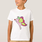 Butterfly Blossom Herz T-Shirt (Vorderseite)