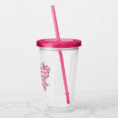 Butterfly Blossom Tumbler mit Individuelle Name Acryltrinkbecher (Links)