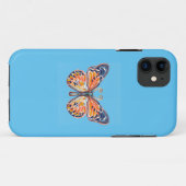 Butterfly Blue Case-Mate iPhone Hülle (Rückseite (Horizontal))