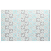 Butterfly Blue Gray Polka Dots Stoff (Yard (91,4 cm))