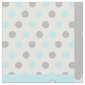 Butterfly Blue Gray Polka Dots Stoff (Nahaufnahme)