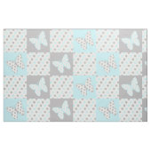 Butterfly Blue Gray Polka Dots Stoff (Fat Quarter (45,7 x 55,9 cm))