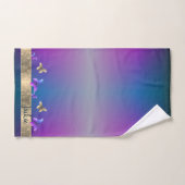 Butterfly Blue Handtuch Badhandtuch Set (Handtuch)