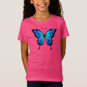 Butterfly Blue Insect Illustration-20284 T - Shirt (Vorderseite)