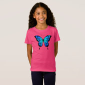 Butterfly Blue Insect Illustration-20284 T - Shirt (Vorne ganz)