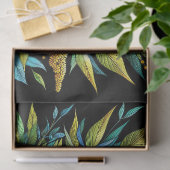 Butterfly Blue Morpho gestanztes Glas Decoupage Seidenpapier (Geschenk)