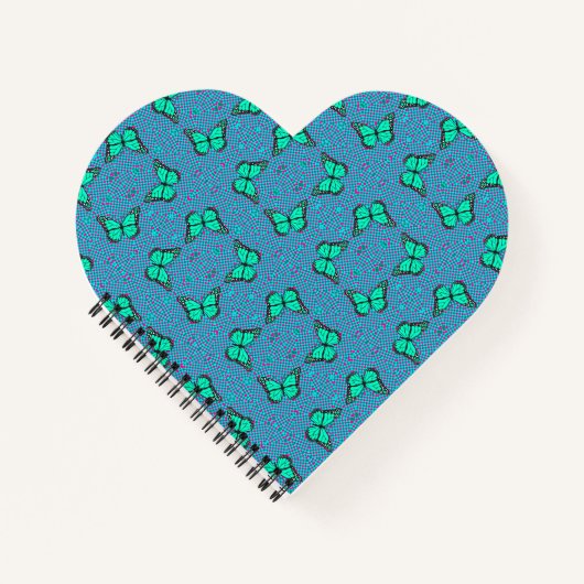 BUTTERFLY BLUE NOTEBOOK NOTIZBLOCK (Vorderseite)
