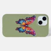 Butterfly Blue Orange Wings Case-Mate iPhone Hülle (Rückseite (Horizontal))
