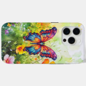 Butterfly Blue Orange Wings Case-Mate iPhone Hülle (Rückseite (Horizontal))