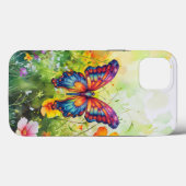Butterfly Blue Orange Wings Case-Mate iPhone Hülle (Rückseite (Horizontal))