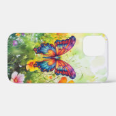 Butterfly Blue Orange Wings Case-Mate iPhone Hülle (Rückseite (Horizontal))