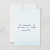 Butterfly Blue Orange Wings Dankeskarte (Rückseite)