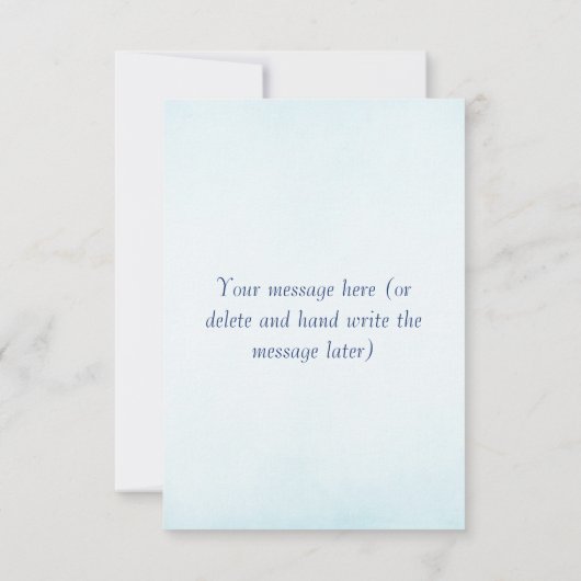 Butterfly Blue Orange Wings Dankeskarte (Rückseite)