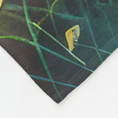 Butterfly Blue Orange Wings Fleecedecke (Ecke)