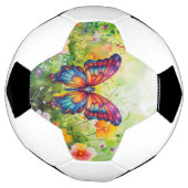 Butterfly Blue Orange Wings Fußball (Gedreht)